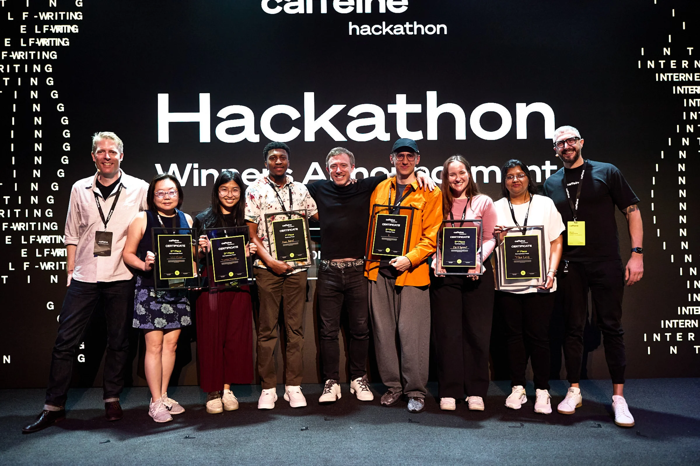 Group photo with fellow finalists